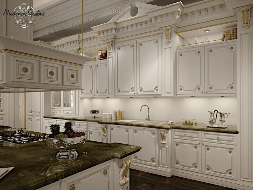 Romantica Ivory And Gold кухня, Modenese Gastone