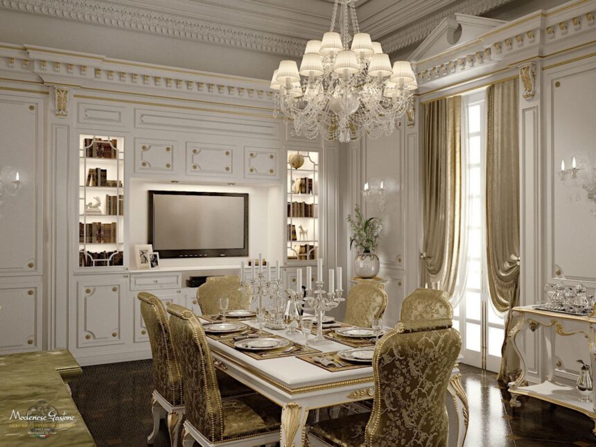 Romantica Ivory And Gold кухня, Modenese Gastone