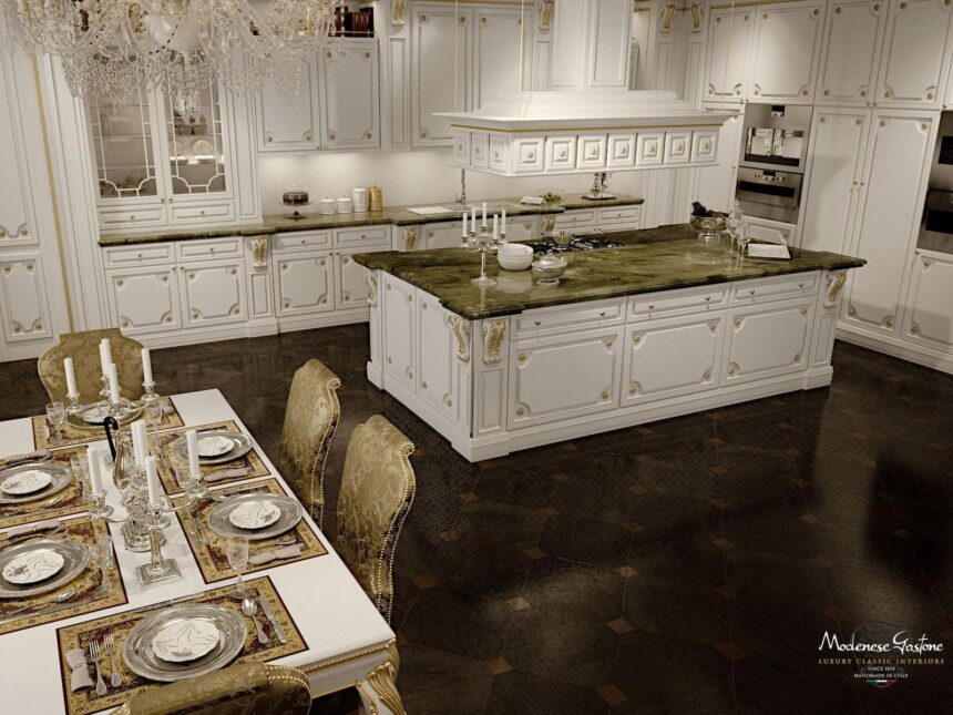 Romantica Ivory And Gold кухня, Modenese Gastone