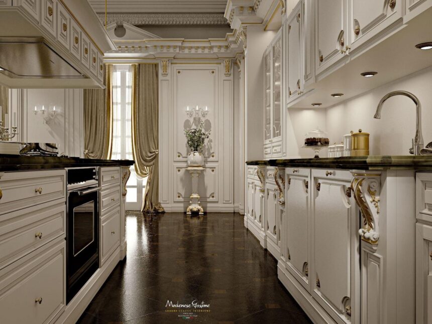 Romantica Ivory And Gold кухня, Modenese Gastone